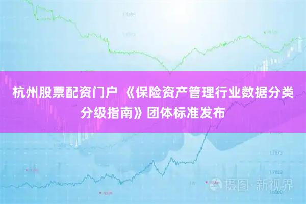 杭州股票配资门户 《保险资产管理行业数据分类分级指南》团体标准发布