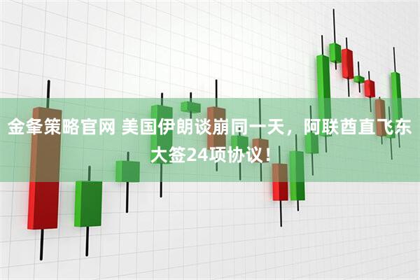 金夆策略官网 美国伊朗谈崩同一天,阿联酋直飞东大签24项协议!