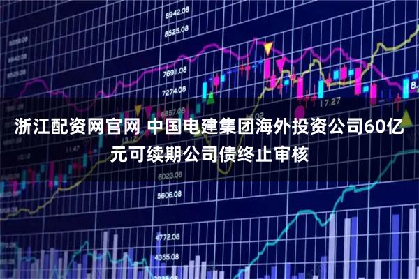 浙江配资网官网 中国电建集团海外投资公司60亿元可续期公司债终止审核